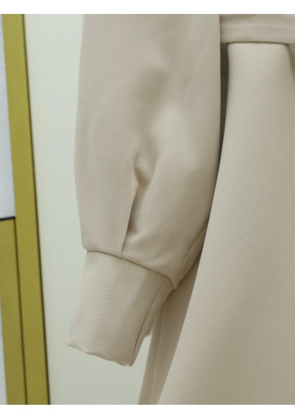 Kemeri Gül Detaylı Kruvaze Yaka Ceket Pantolon Takım indirimleri