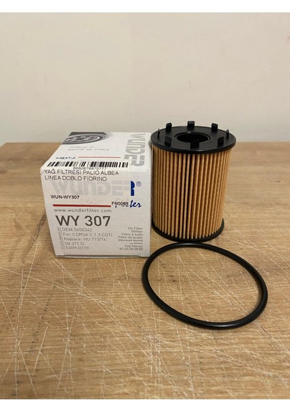 Wunder WY307 Yağ Filtresi Palio Albea Linea Doblo Firoino Bravo Stilo Punto Punto Iıı Grande Punto 73500049E 95516104