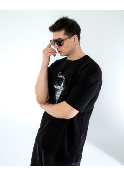 Oversıze Unisex Baskılı T-Shırt Eye fırsatları