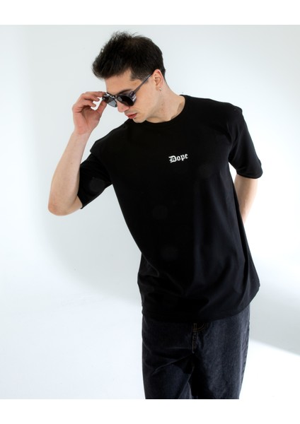 Oversıze Unisex Baskılı T-Shırt Dope indirimleri