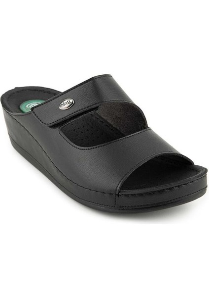 Anyar 35208-430 Topuk Jelli Anatomik Taban Kadın Terlik Siyah 36-40