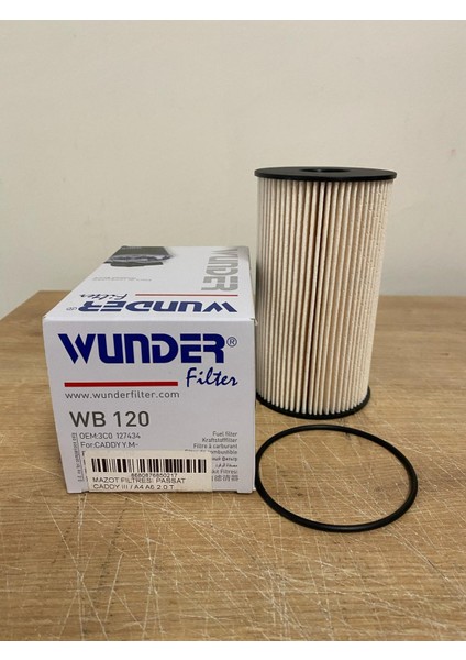 Wunder WB120 Yakıt Filtresi Golf Vı Vıı / Jetta / Superb / Caddy Iıı / Passat (1.6 1.9 2.0 Tdı)