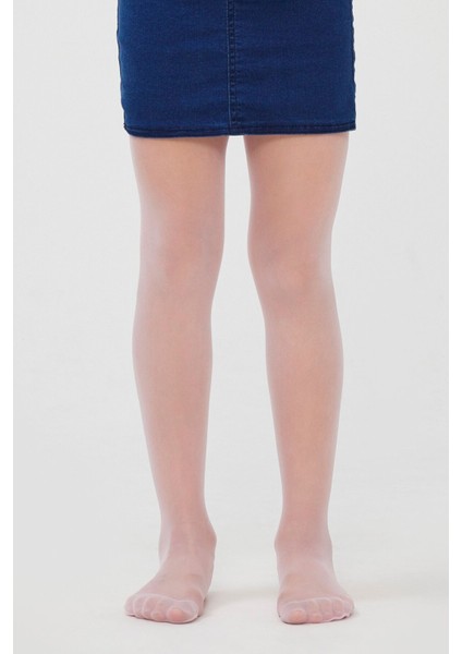 Kız Çocuk Siyah Pretty 20 Denye Ince Parlak Külotlu Çorap