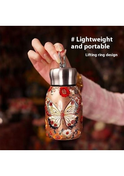 Little Fatty Yalıtımlı Bardak Dış Mekan Taşınabilir Taşıma Halkası Cepli Bardak Araba Taşıma Kupası (Yurt Dışından)