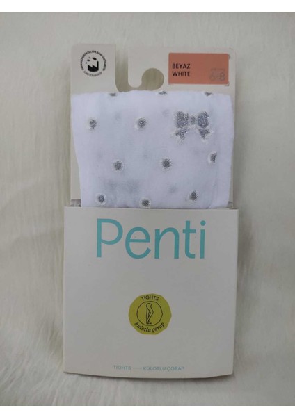 Kız Çocuk Kelebek Desenli Külotlu Çorap