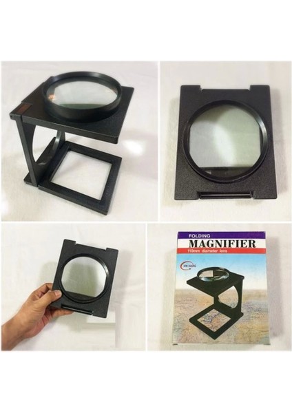 Masa Üstünde Proje Çizimi Küçük Yazı Vb Okuma Için Mükemmel 110 mm Katlanır Büyüteç fiyatları
