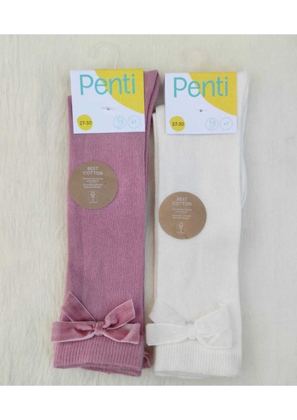 2'li Paket Dizaltı Çocuk Basic Çorap