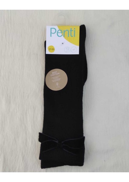 3^lü Paket Kız Çocuk Ribbon Pantolon Çorabı