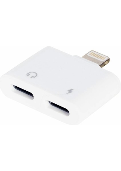IPHONE Şarj ve Kulaklık Çoklayıcı Çevirici Adaptör Jack (4887)