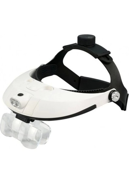 5 Mercekli Çok Fonksiyonlu Başlık Tip Işıklı Büyüteç 81001H