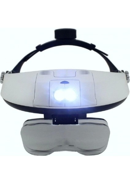 5 Mercekli Çok Fonksiyonlu Başlık Tip Işıklı Büyüteç 81001H fırsatları