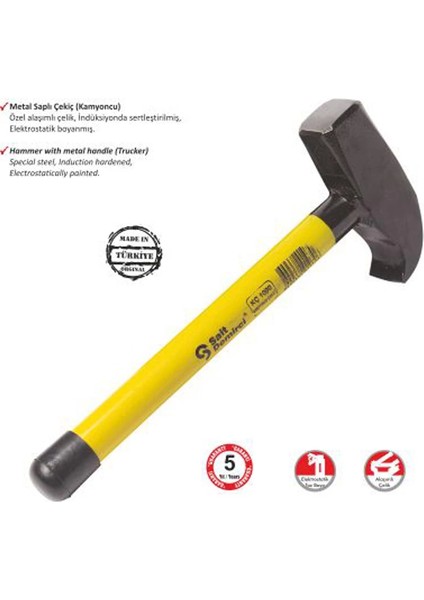 S.d. Kamyoncu Metal Saplı Çekiç 500 gr
