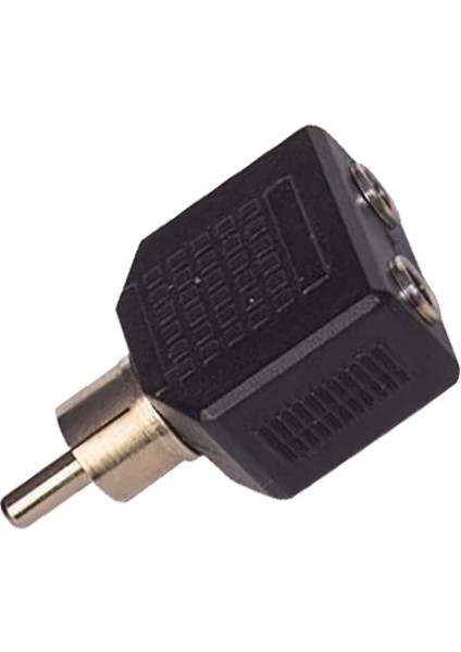 1 Rca Erkek / 3.5 mm Stereo 2 Dişi Çevirici Jack (4887)