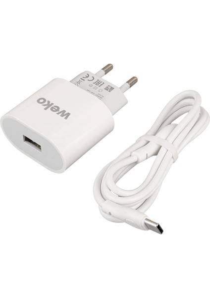 WK-21442 Pdu Qc 3.0 Amper Şarj Başlık Adaptörü + Type-C Kablo (No:1) (4887)