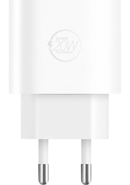 20W IPHONE X-11-12-13 Pro Pro Max Uyumlu Type-C Hızlı Şarj Başlığı (4887)