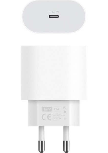 20W IPHONE X-11-12-13 Pro Pro Max Uyumlu Type-C Hızlı Şarj Başlığı (4887)