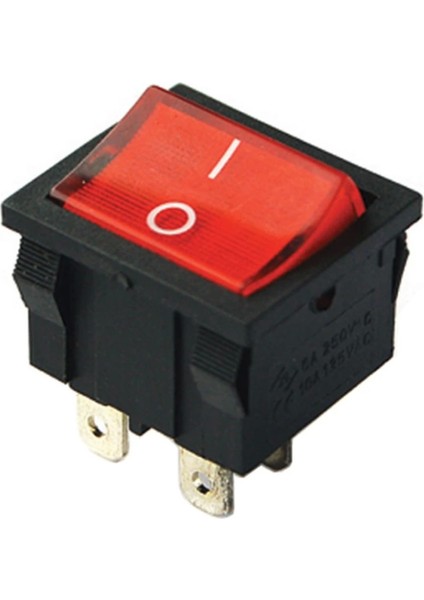 Orta Boy Işıklı Anahtar On-Off 4pın (IC-126) (4887)