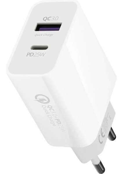USB 3.0 / Type-C 25W 3.0A Hızlı Şarj Aleti Başlığı PD25W (4887)