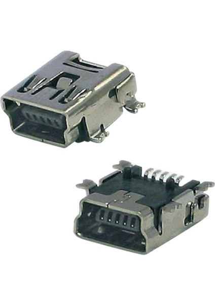 USB 5 Pın Yatık Şase Mını USB 5 Pın 90 (4887)
