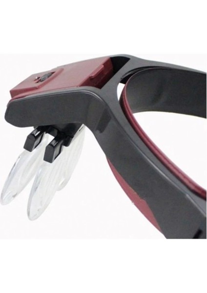 Lens Takmalı 4 Lens LED Lambalı Şapka Tip Büyüteç fırsatları