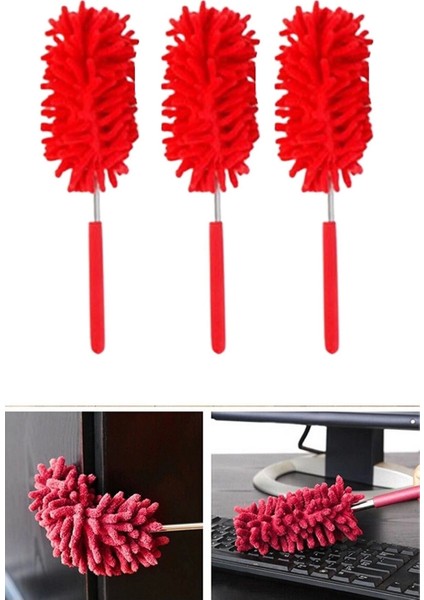 Mikrofiber Başlıklı Teleskobiktoz Alma Püskülü Duster - Büyük Boy (4887)