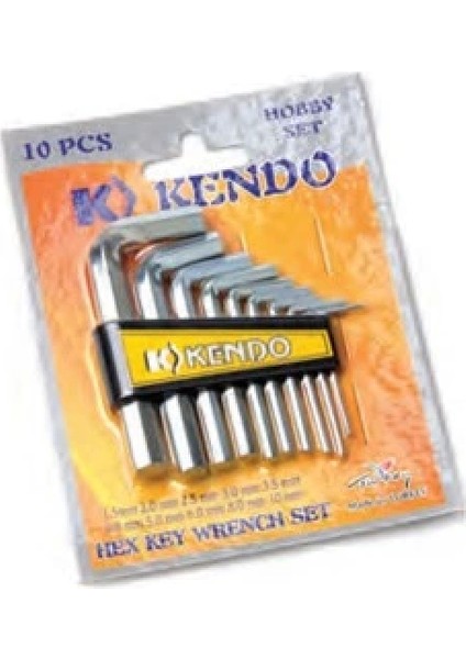 10 Parça Kısa Düz Alyan Vakumlu Hoby Set (4887)