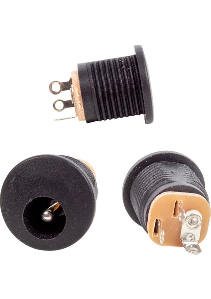 Adaptör Fişi Yuvarlak Somunlu Şase 2.1mm (IC-257) (4887)