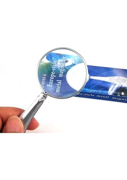 -Gümüş Renkli 45MM Cam Lens, Zarif Tasarımlı Metal BÜYÜTEÇ-MG18155-8 fiyatları