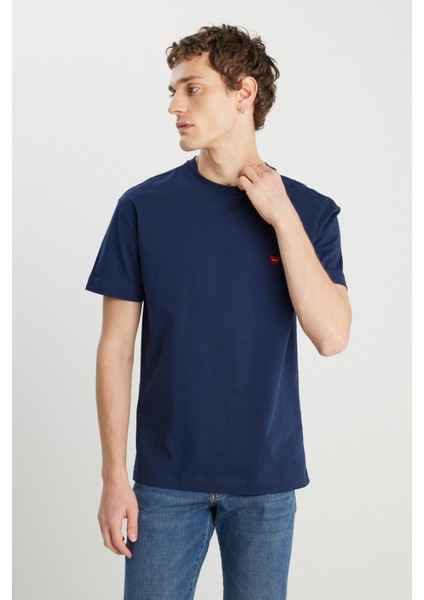Relaxed Fit Small Logo Erkek T-Shirt MW7NM203877W72