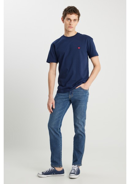 Relaxed Fit Small Logo Erkek T-Shirt MW7NM203877W72