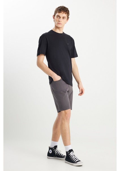 5 Cep Non Erkek Denim Şort W211205003