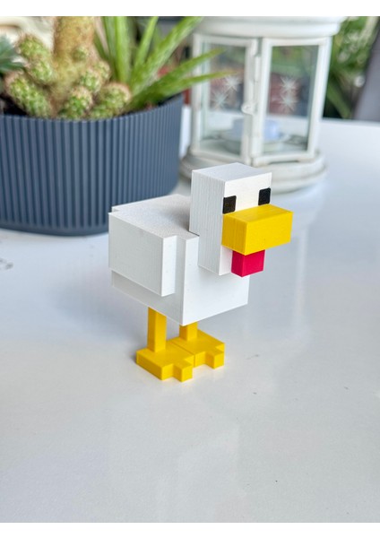 Minecraft Tavuk Karakteri Chicken Figür Modeli