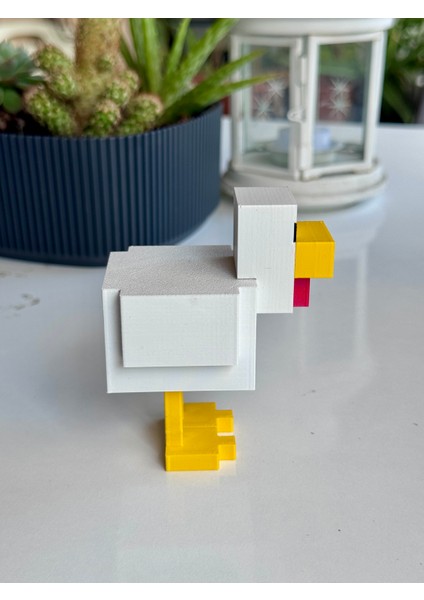 Minecraft Tavuk Karakteri Chicken Figür Modeli