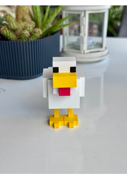 Minecraft Tavuk Karakteri Chicken Figür Modeli