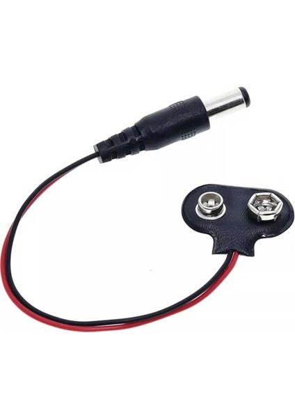 9 Volt 2.1mm Jacklı Pil Başlığı (IC-232A) (4887)