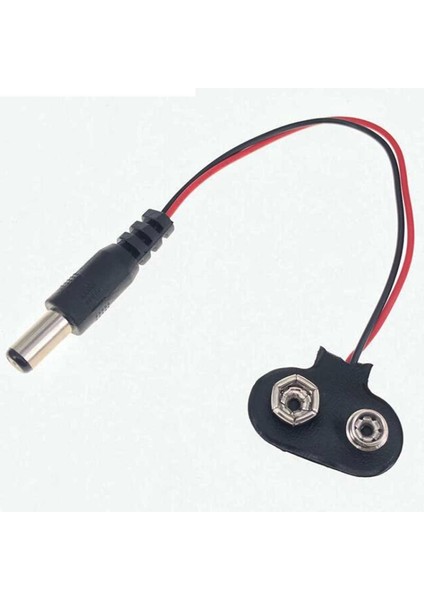9 Volt 2.1mm Jacklı Pil Başlığı (IC-232A) (4887)