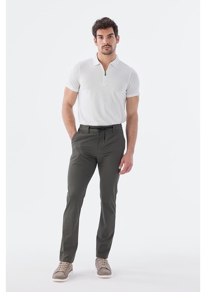 Yeşil Comfort Fit Lastikli Spor Pantolon modelleri