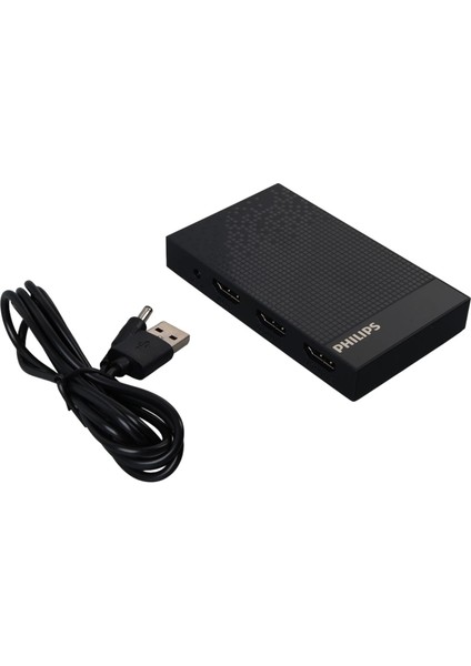 Phılıps SWV9023B/93 4K HDMI Splitter 1 Giriş - 4 Çıkış Ultra Hd Görüntü Dağıtıcı (4887)