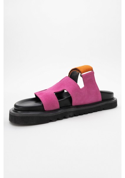 Morte Fuşya-Turuncu Kadın Terlik fırsatları