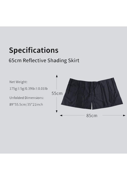 LAS005 80CM Lantern Softbox için skirt