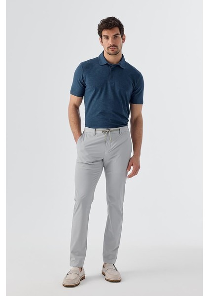 Gri Comfort Fit Lastikli Spor Pantolon