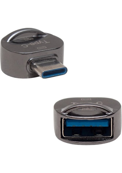 Type-C To USB Otg Çevirici (Altı Oval) (4887)