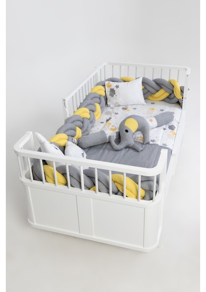 Montessori Karyola Uyku Seti 6'lı Örgü 90X190, 100X200 cm