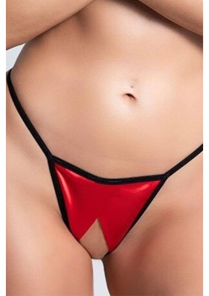 Miraxx Faantezi Özel Bölgesi Açık Kırmızı String Tanga