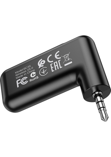 Wireless Bluetooth 5.0 3.5mm Jack Aux Araç Ses Aktarım Kiti Adaptör Bluetooth Çenanirici Araba Hoparlör Kulaklık Için Taşınabilir Kablosuz Ses Araç Kitleri Adaptörü BC35 modelleri