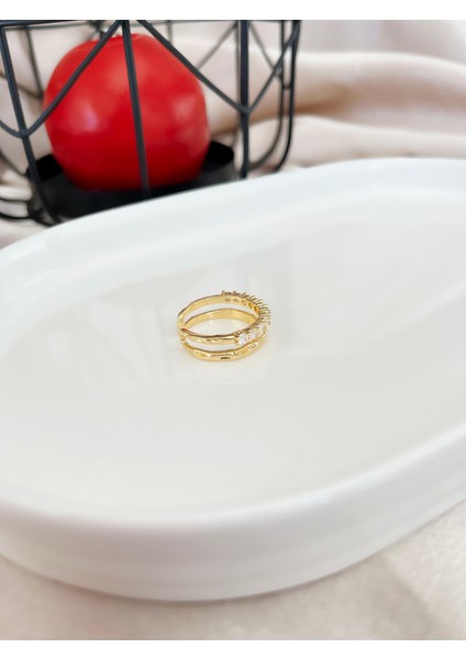 Zirkon Taşlı Alyans Model Çelik Ayarlanabilir Yüzük fiyatları