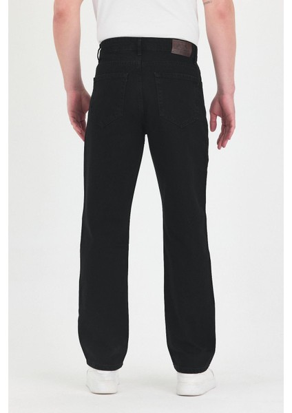 Erkek Baggy Fit Kot Pantolon Siyah fırsatları