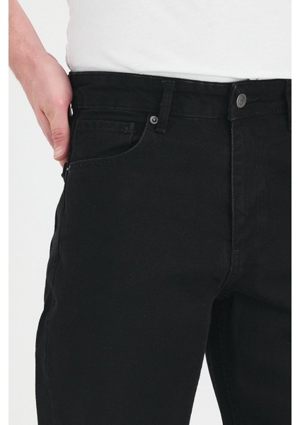 Erkek Baggy Fit Kot Pantolon Siyah indirimleri