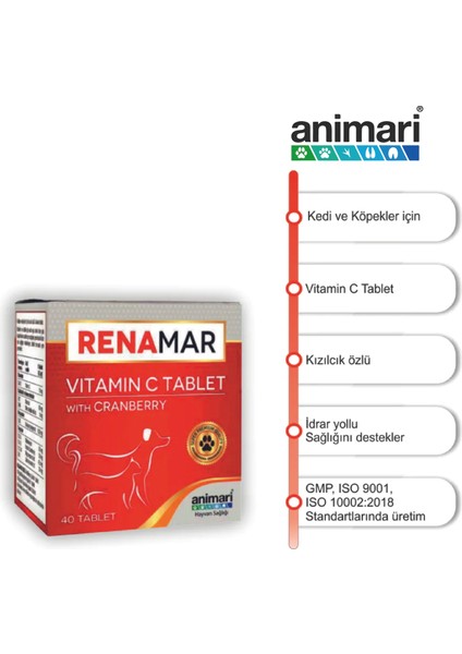 Renamar Vitamin C Tablet With Cranberry 40 Tablet