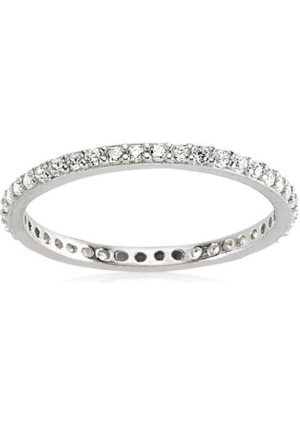 Gümüş Ince Tamtur Bayan Alyans Yüzük